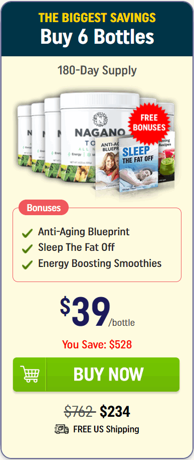 Nagano Lean Body Tonic $39 per bottle